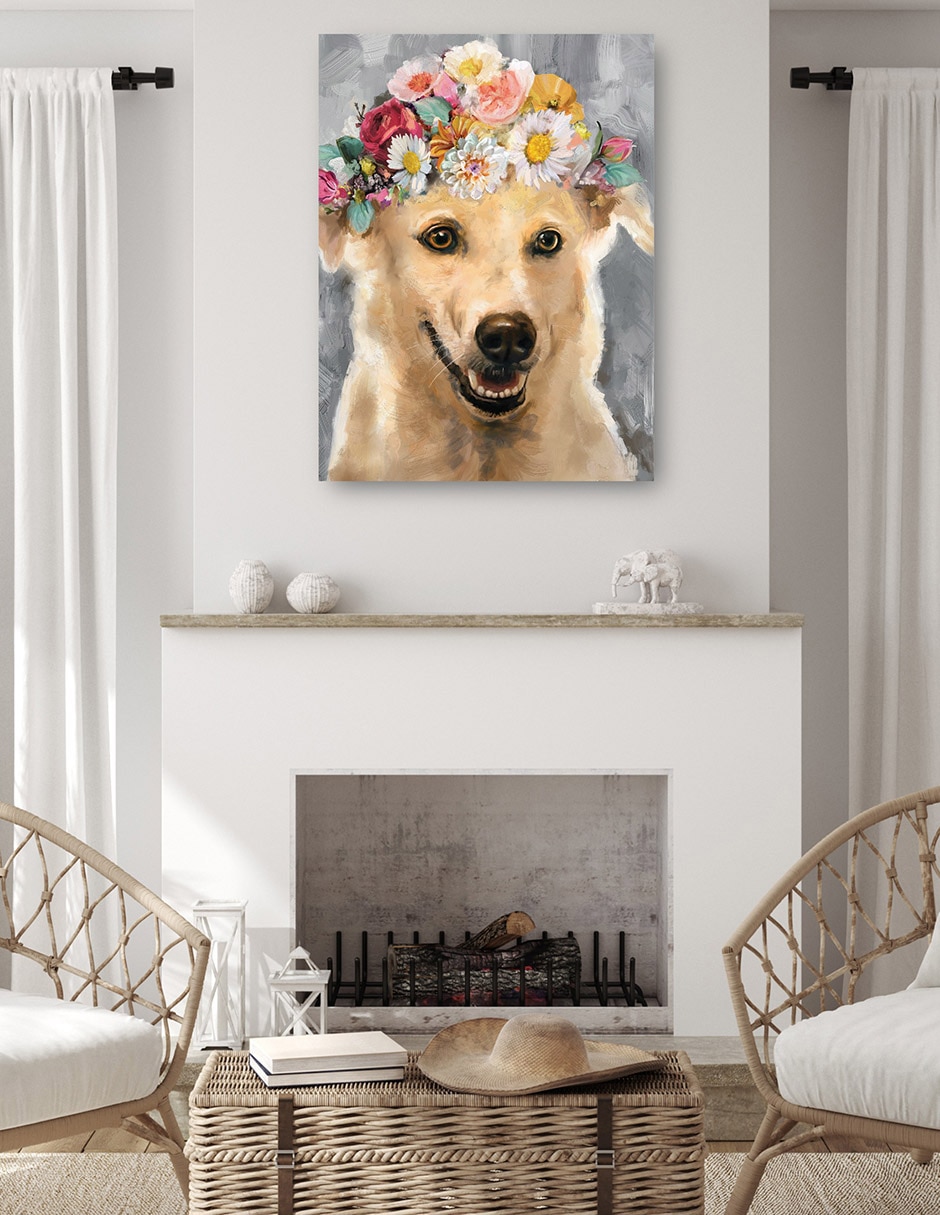 Cuadro decorativo Flor de poder VI técnica mixta Arreglo Floral 4