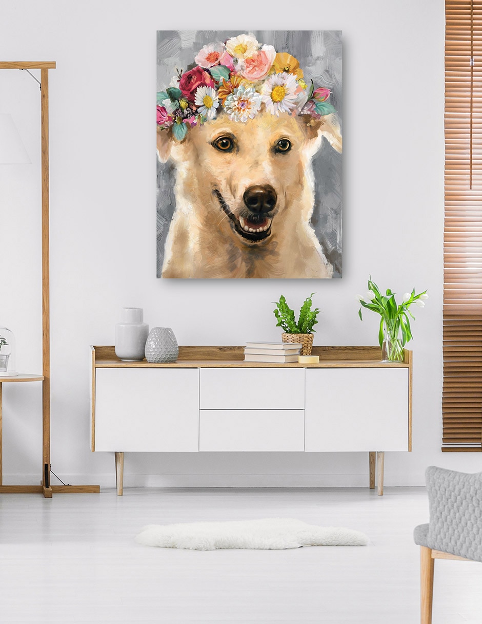 Cuadro decorativo Flor de poder VI técnica mixta Arreglo Floral 6