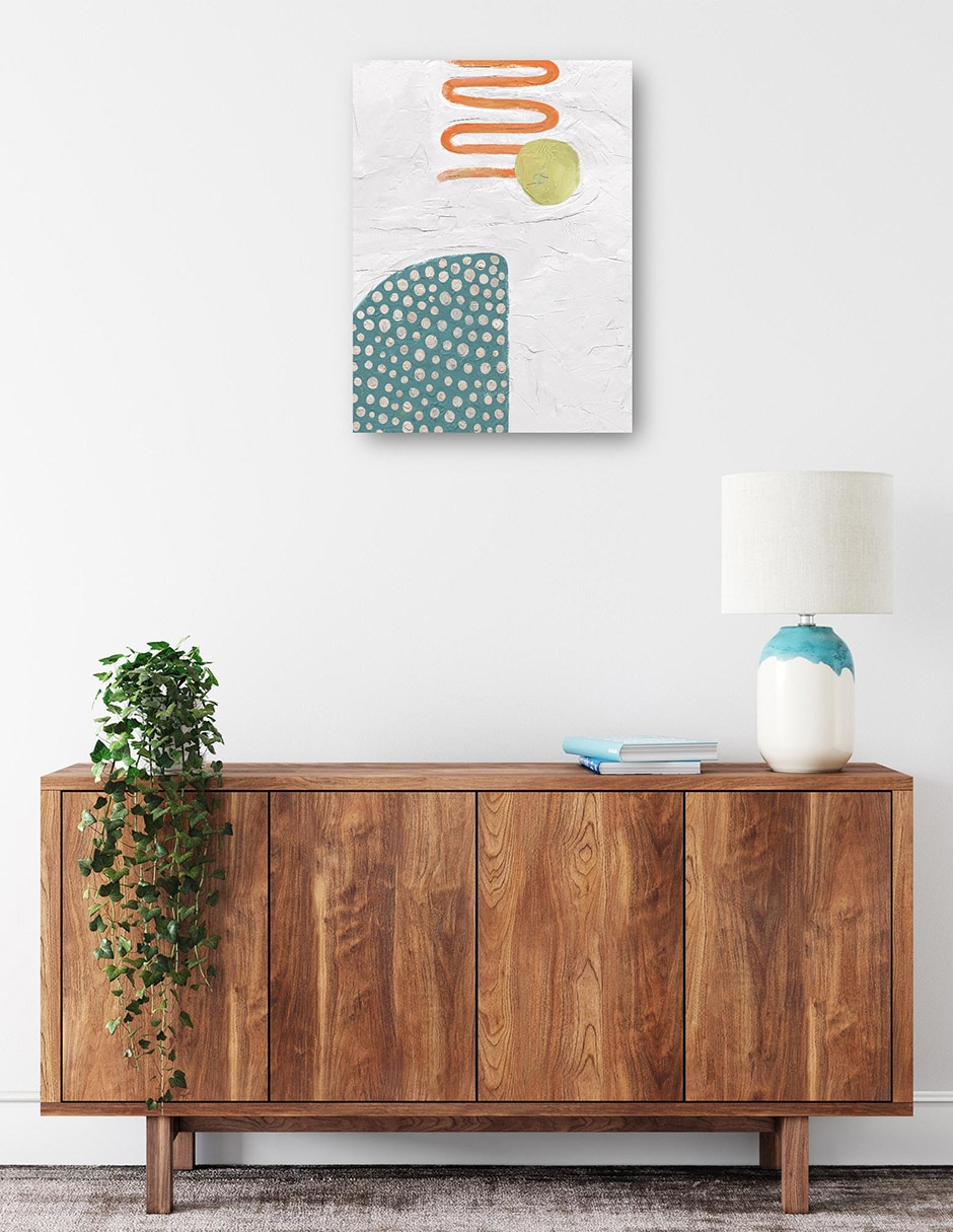 Cuadro decorativo Flujo y reflujo I técnica mixta Formas 3