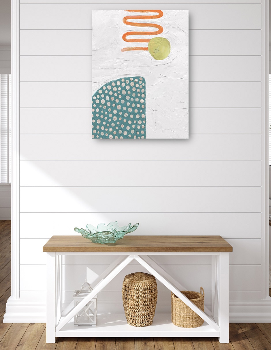 Cuadro decorativo Flujo y reflujo I técnica mixta Formas 5