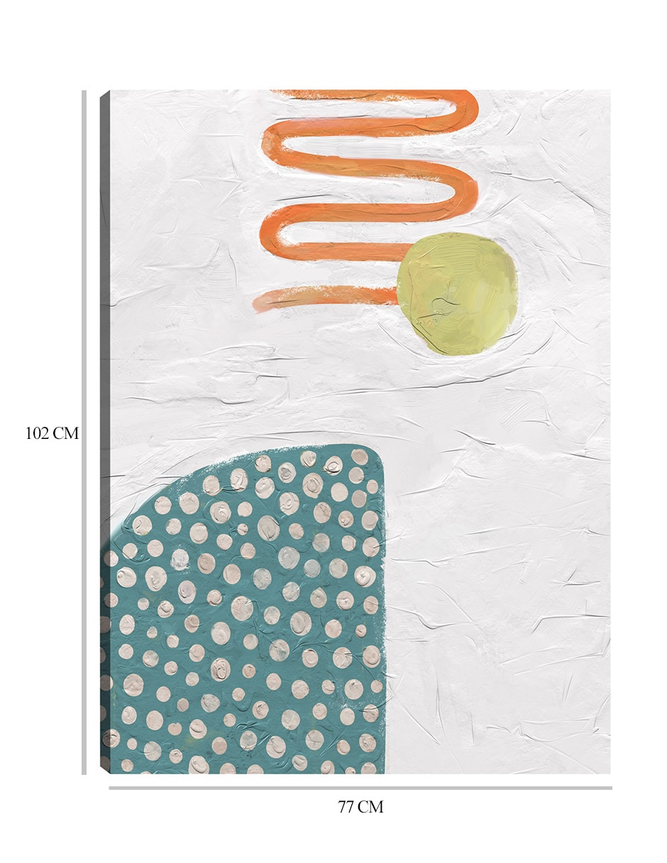 Cuadro decorativo Flujo y reflujo I técnica mixta Formas 2