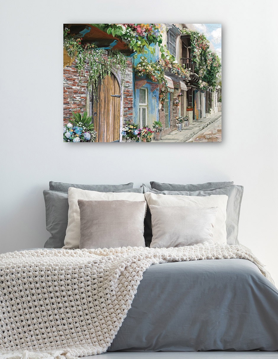 Cuadro decorativo Flores del pueblo técnica mixta Arreglo Floral 5