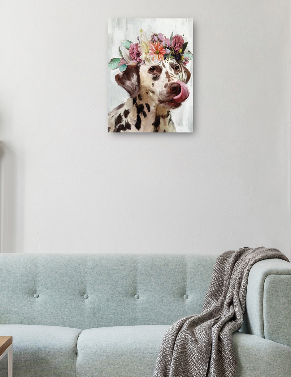 Cuadro decorativo Flor de poder III técnica mixta Animales Domésticos 3