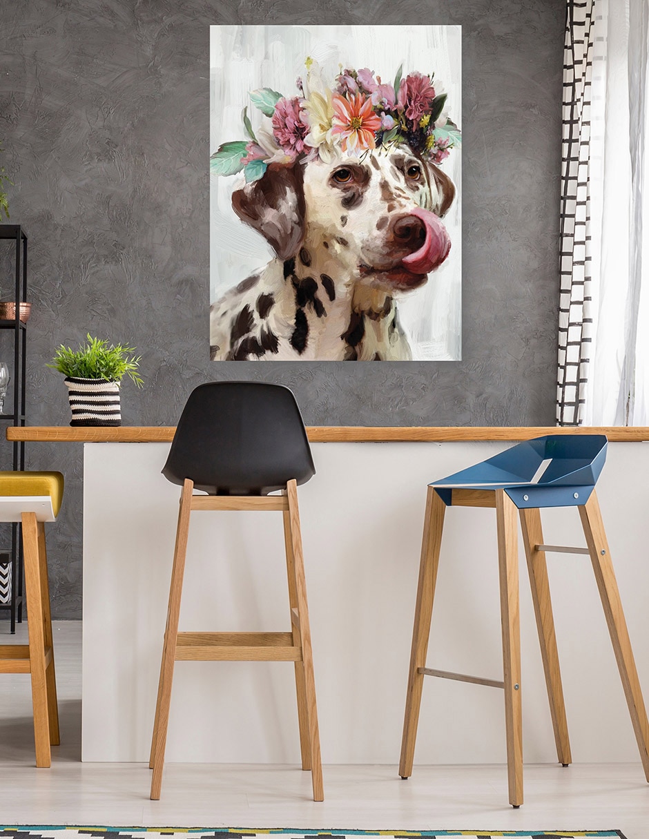 Cuadro decorativo Flor de poder III técnica mixta Animales Domésticos 6