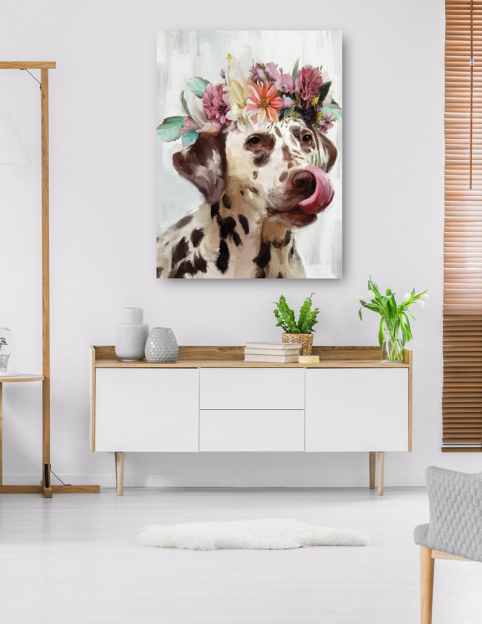 Cuadro decorativo Flor de poder III técnica mixta Animales Domésticos 7