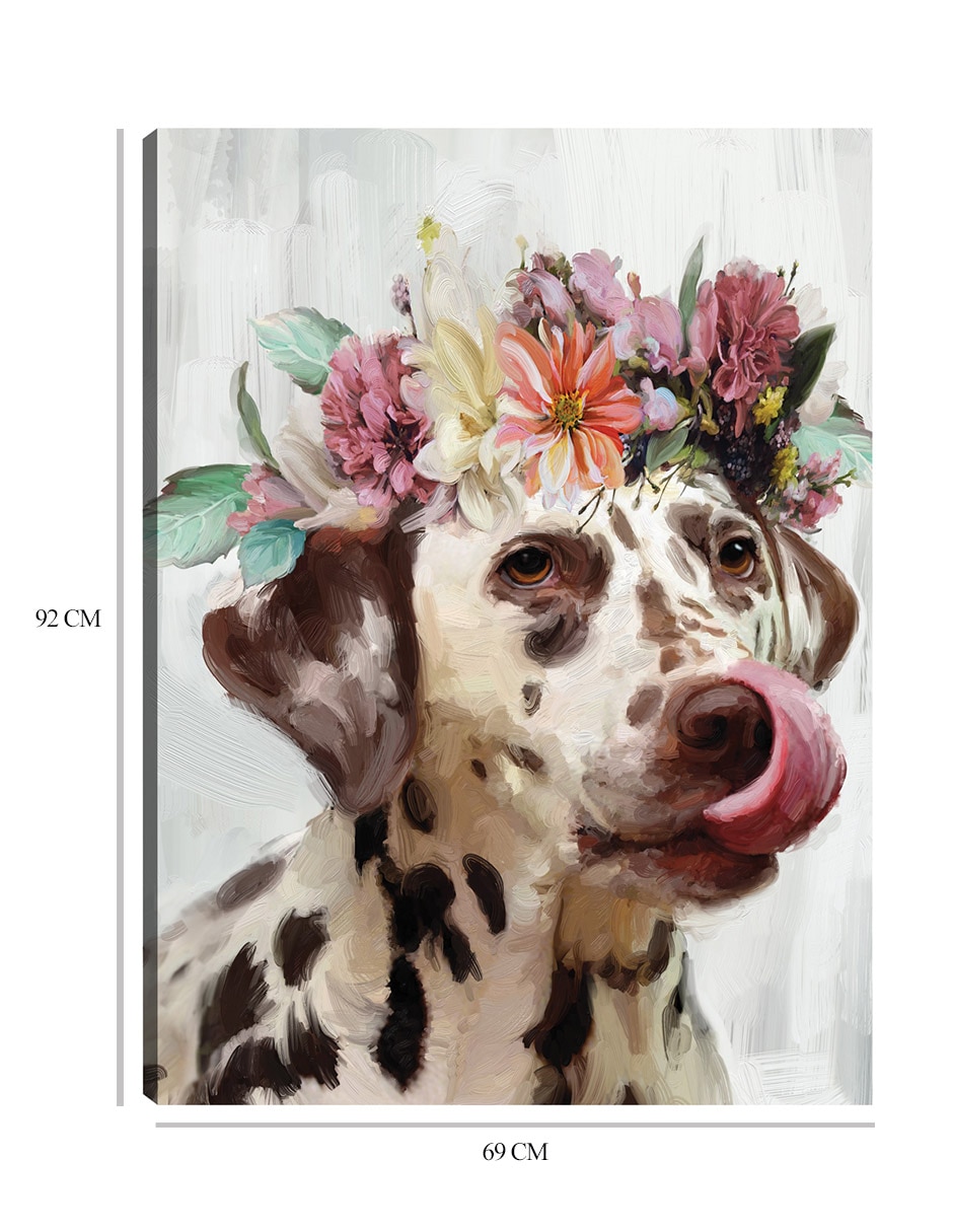 Cuadro decorativo Flor de poder III técnica mixta Animales Domésticos 2