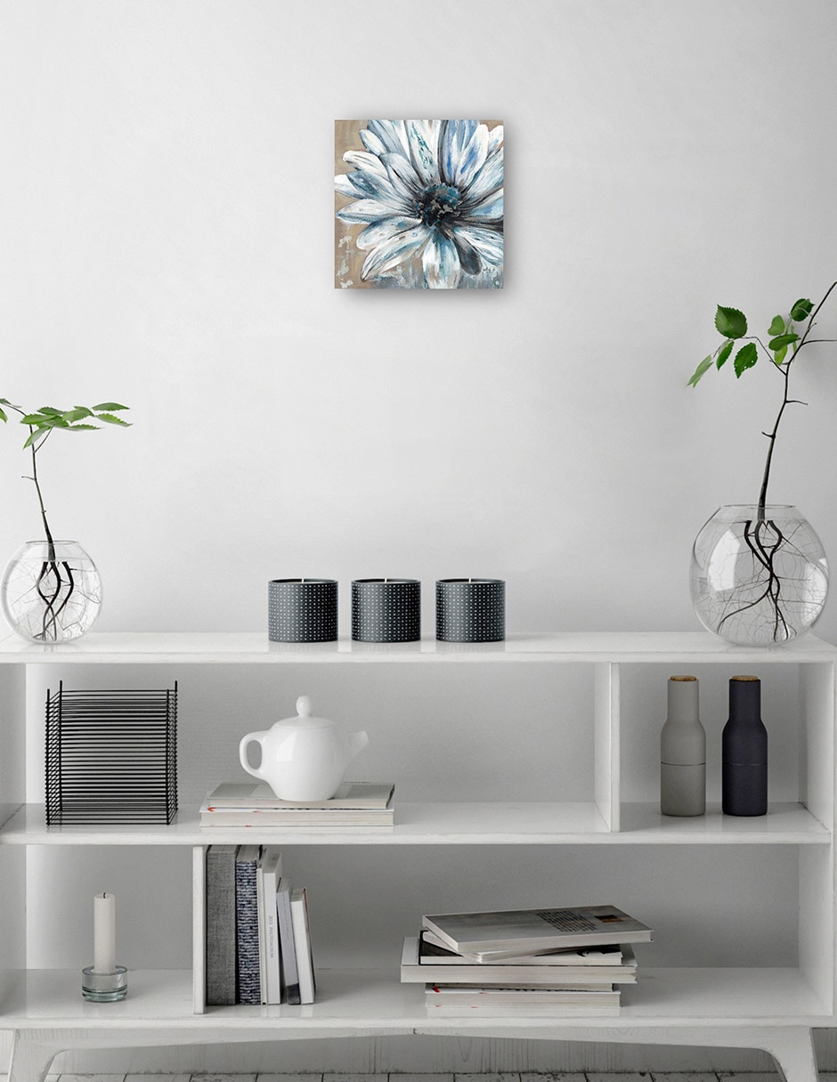 Cuadro decorativo Fuente de plata III técnica mixta Floración 3