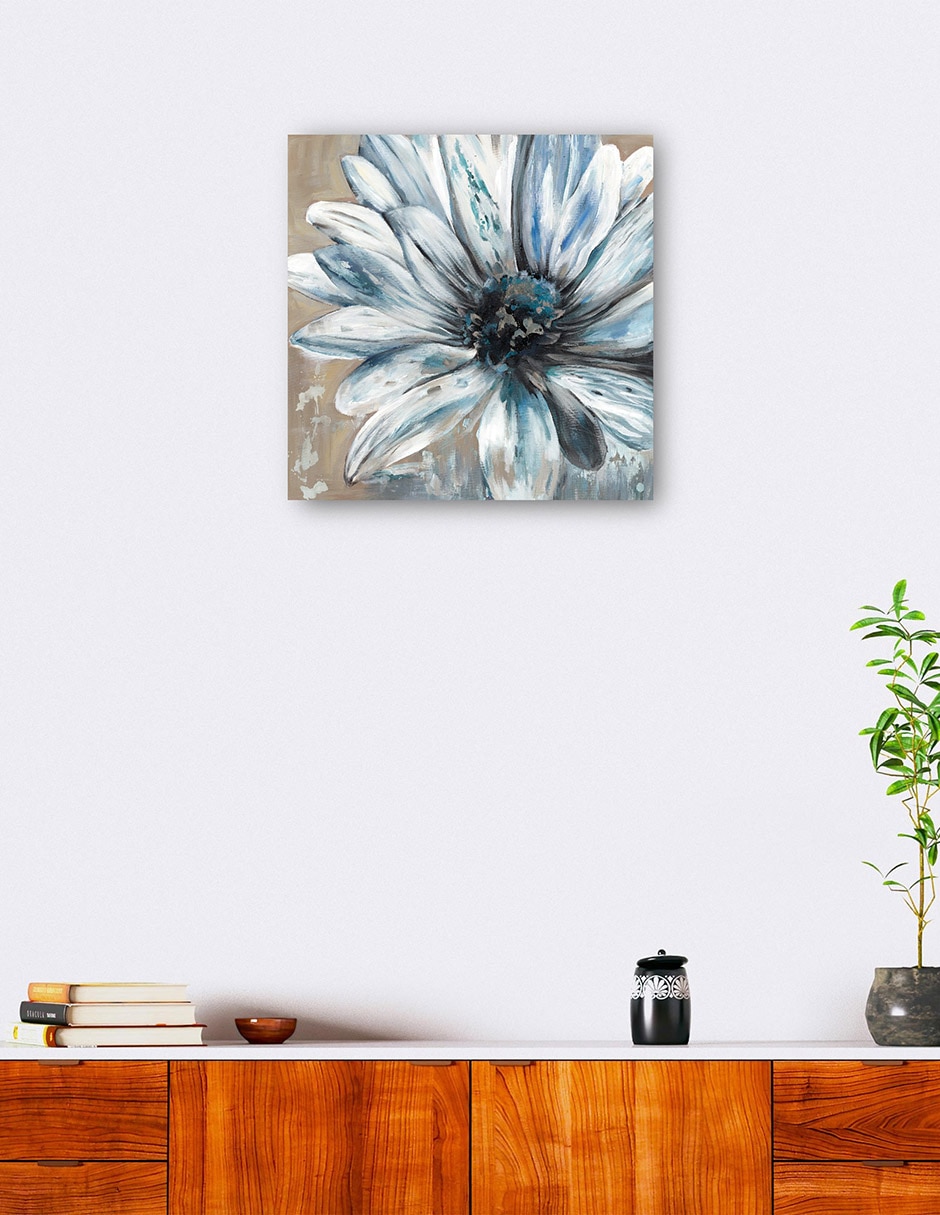 Cuadro decorativo Fuente de plata III técnica mixta Floración 7