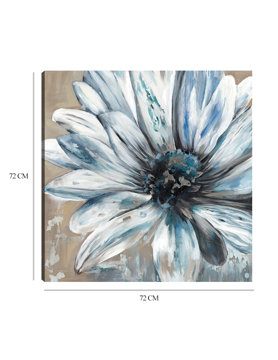 Cuadro decorativo Fuente de plata III técnica mixta Floración 2