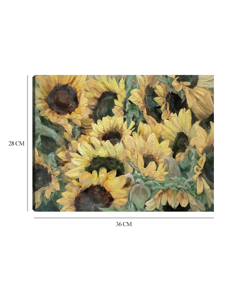 Cuadro decorativo Gafas de sol técnica mixta Girasoles 2