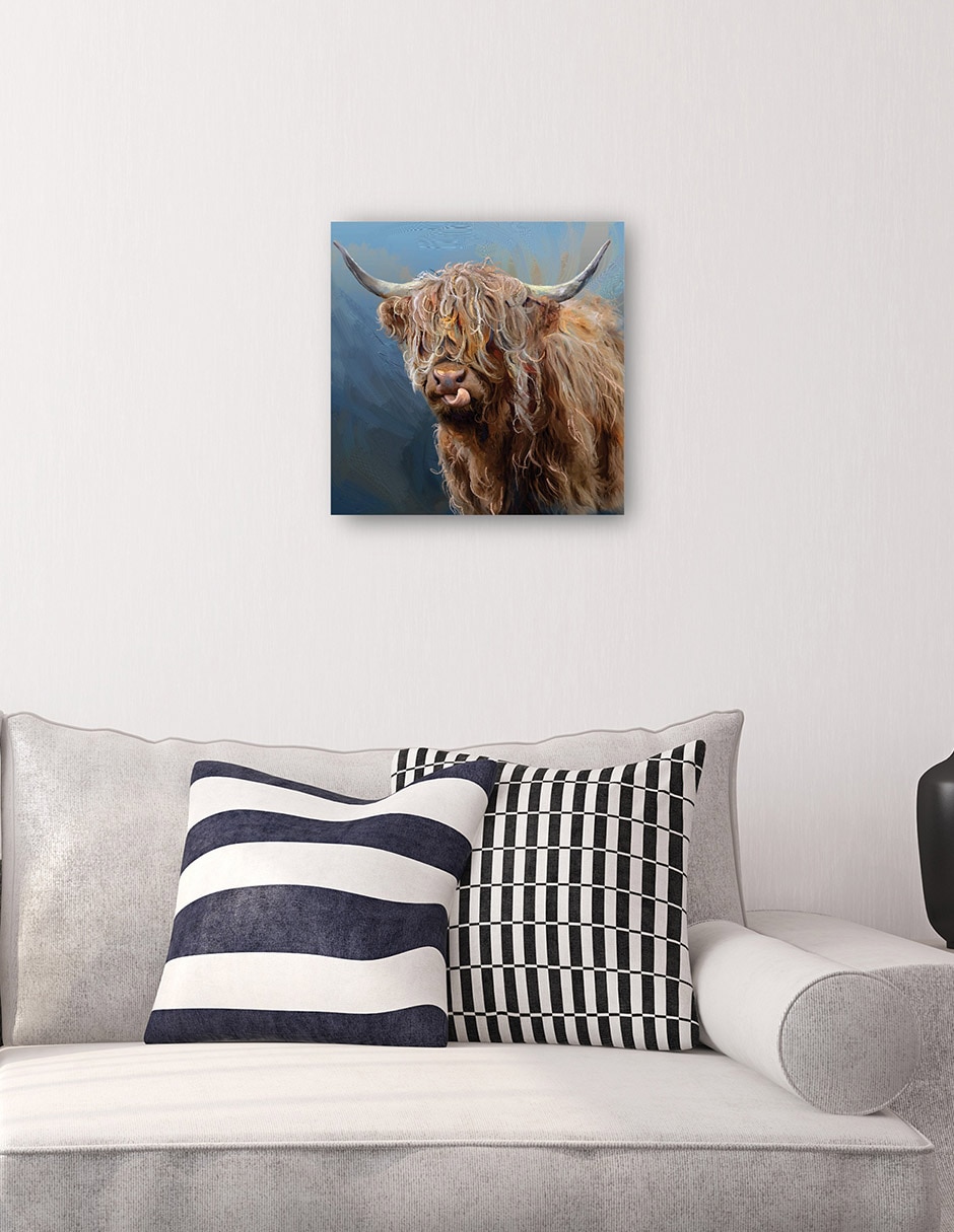 Cuadro decorativo Fernando técnica mixta Animales Domésticos 4