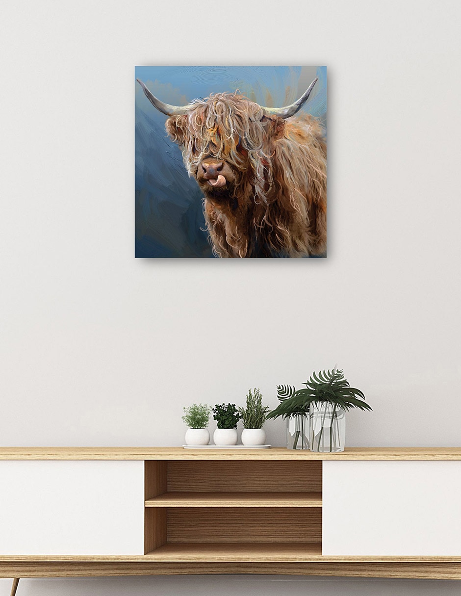 Cuadro decorativo Fernando técnica mixta Animales Domésticos 5