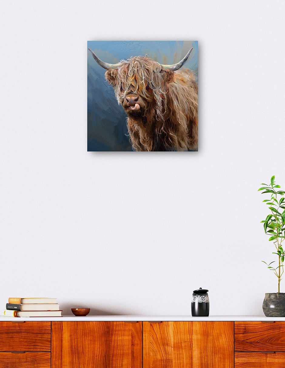 Cuadro decorativo Fernando técnica mixta Animales Domésticos 6