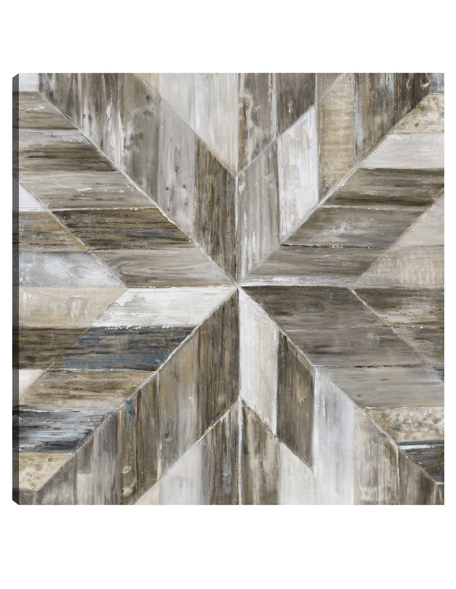 Cuadro decorativo Galería Barnwood técnica mixta Formas