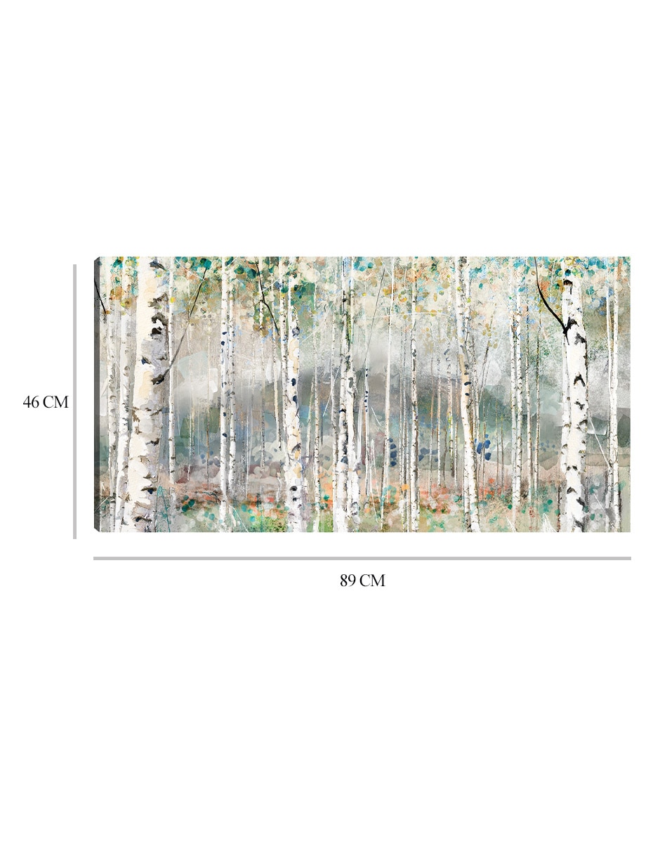 Cuadro decorativo Gracia de primavera técnica mixta Bosques 9