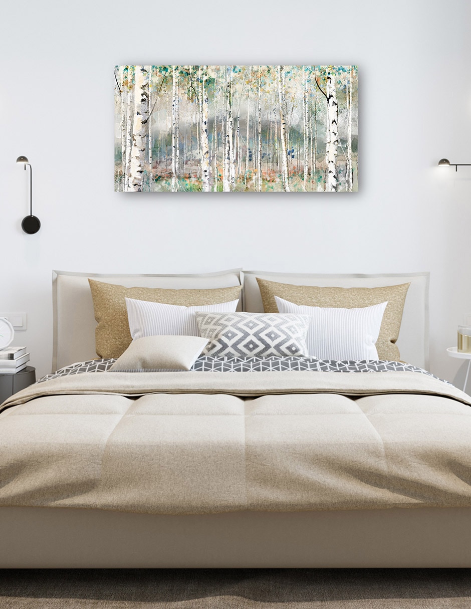 Cuadro decorativo Gracia de primavera técnica mixta Bosques 6
