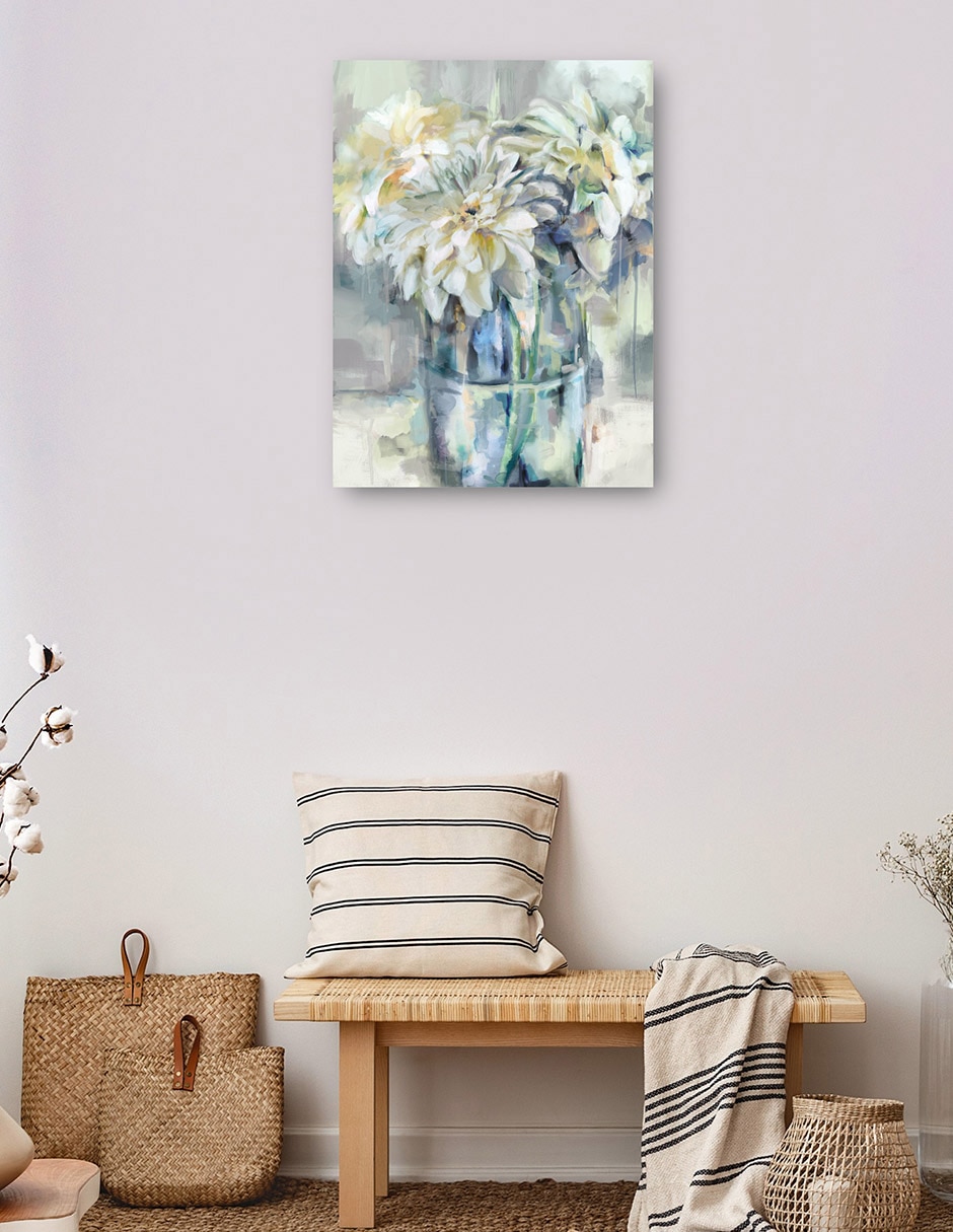 Cuadro decorativo Glorieux técnica mixta Floreros 3