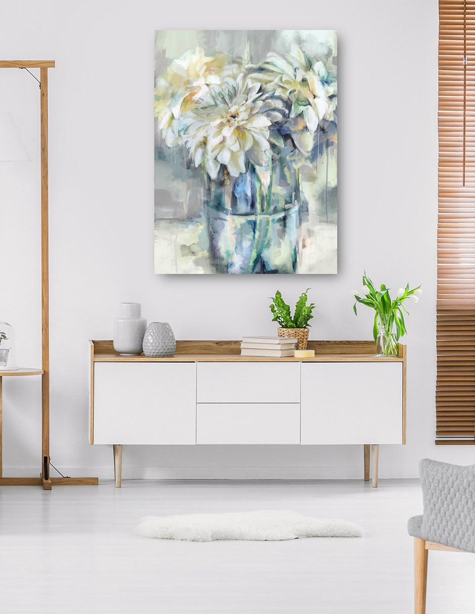 Cuadro decorativo Glorieux técnica mixta Floreros 6