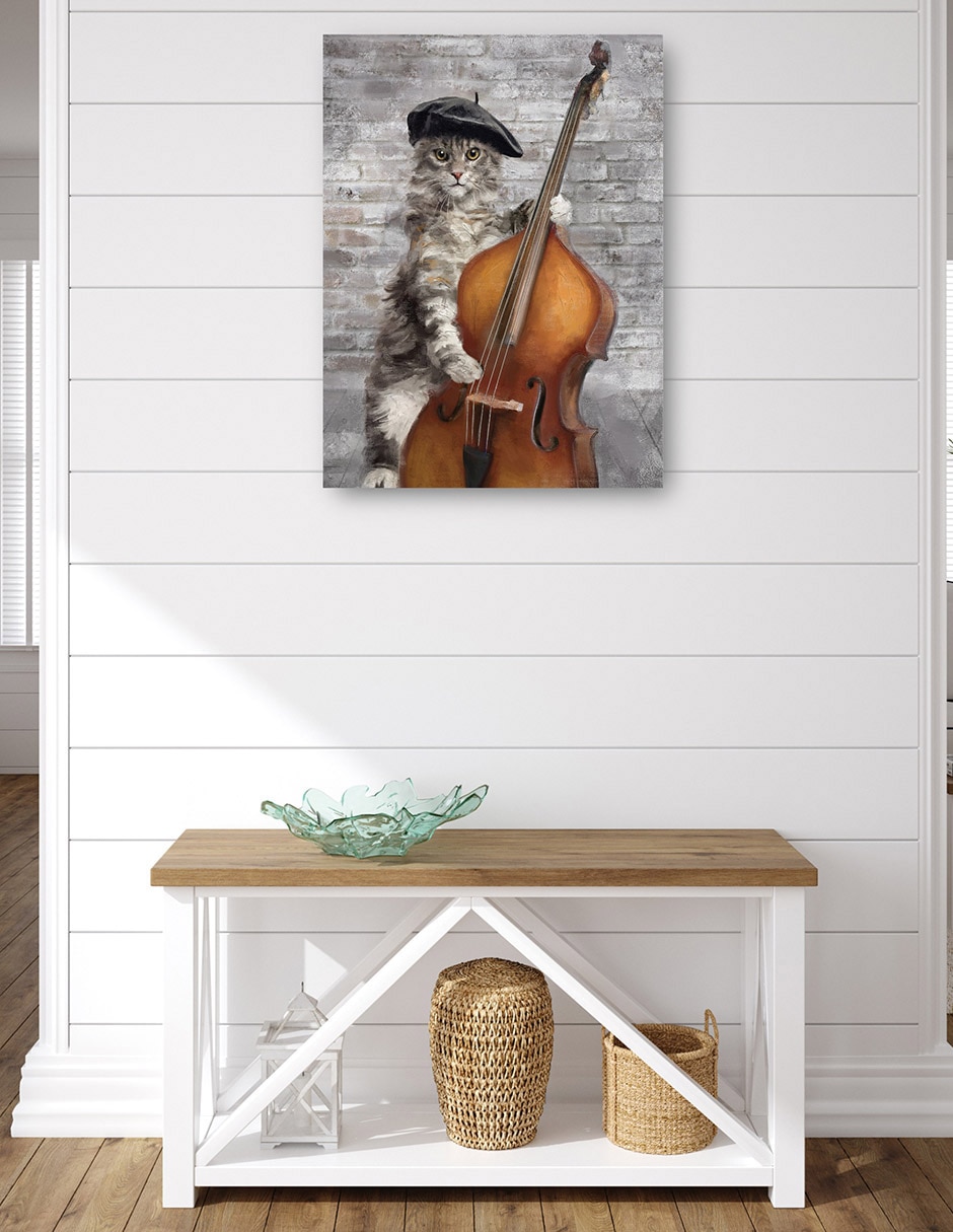 Cuadro decorativo Gatos de Jazz III técnica mixta Animales Domésticos 5