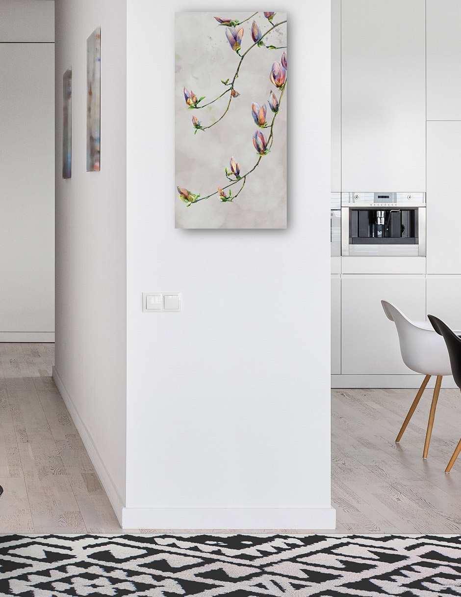 Cuadro decorativo Gracia moderna técnica mixta Floración 4