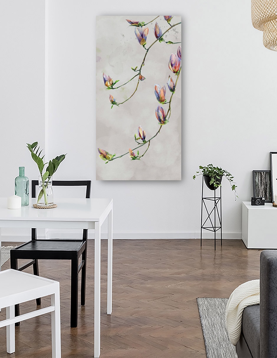 Cuadro decorativo Gracia moderna técnica mixta Floración 6