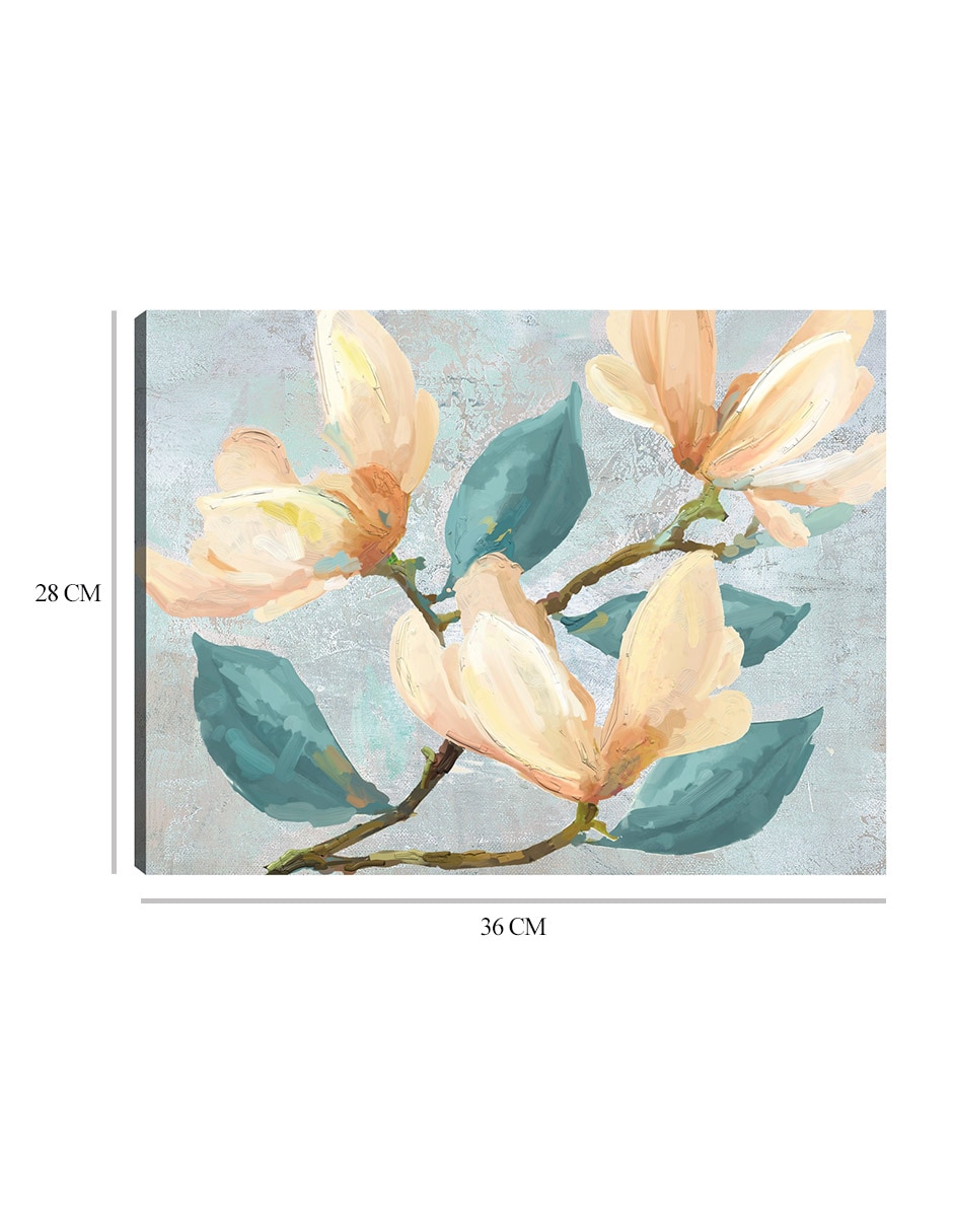 Cuadro decorativo Gracia II técnica mixta Floración 3
