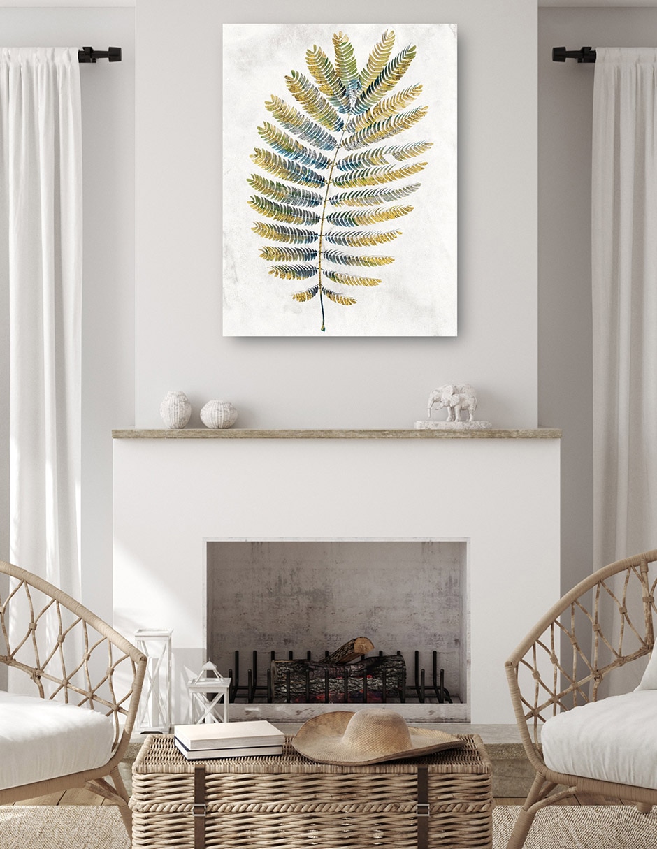 Cuadro decorativo Helechos opulentos I técnica mixta Floración 5