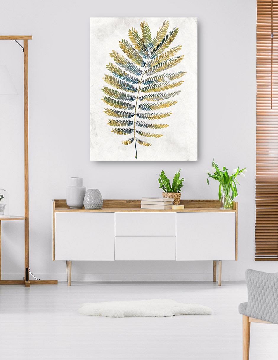 Cuadro decorativo Helechos opulentos I técnica mixta Floración 7