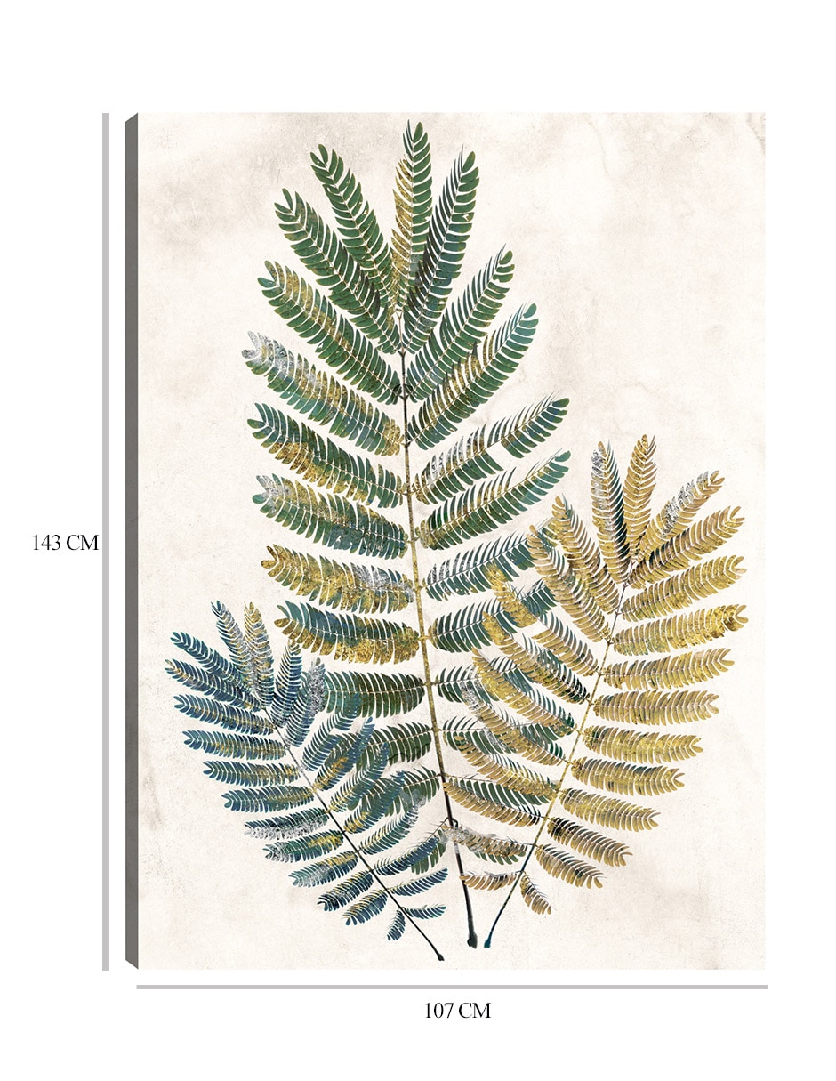 Cuadro decorativo Helechos opulentos III técnica mixta Botánico 2