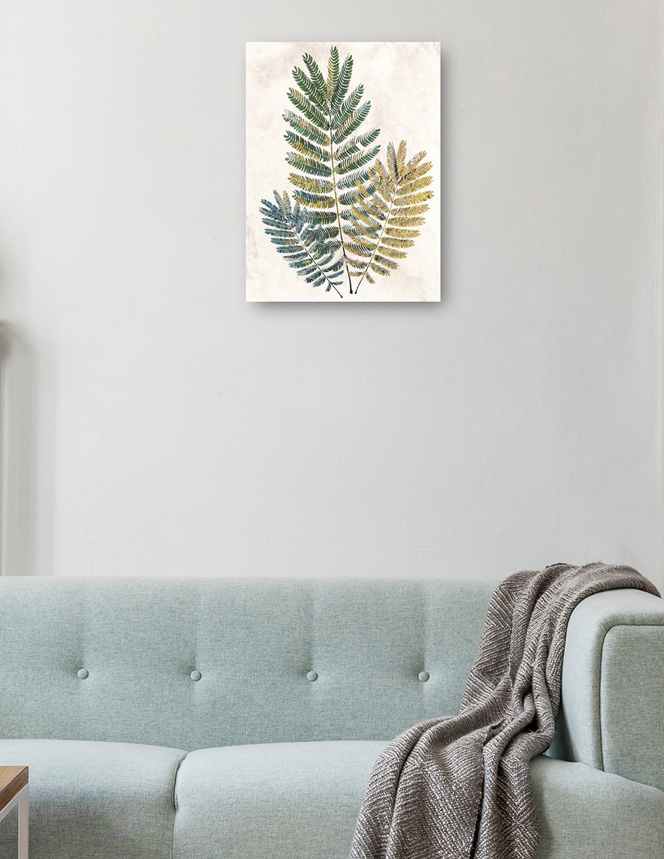 Cuadro decorativo Helechos opulentos III técnica mixta Botánico 2