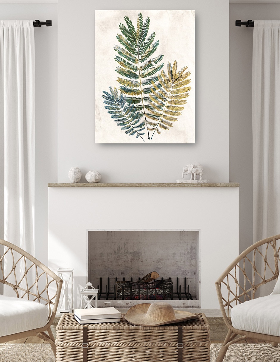 Cuadro decorativo Helechos opulentos III técnica mixta Botánico 4