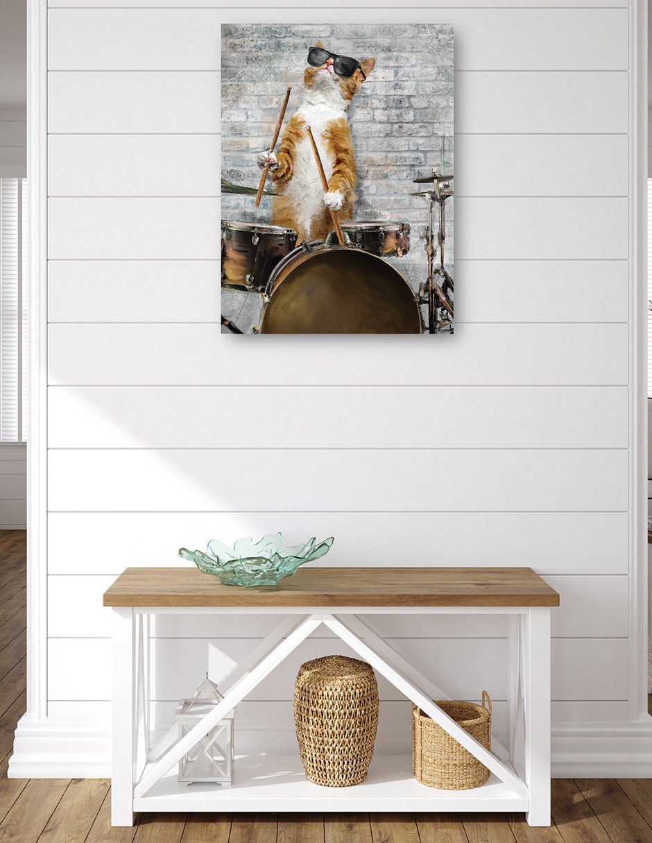 Cuadro decorativo Gatos de Jazz II técnica mixta Animales Domésticos 4