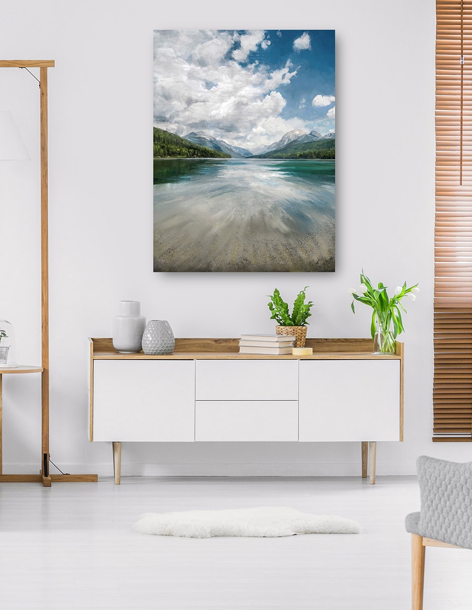 Cuadro decorativo Gama de Verano técnica mixta Lagos 7