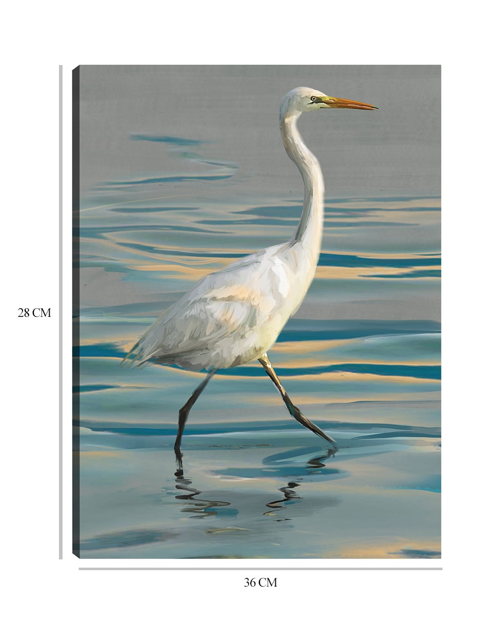 Cuadro decorativo Garceta vespertina I técnica mixta Aves Silvestres 3