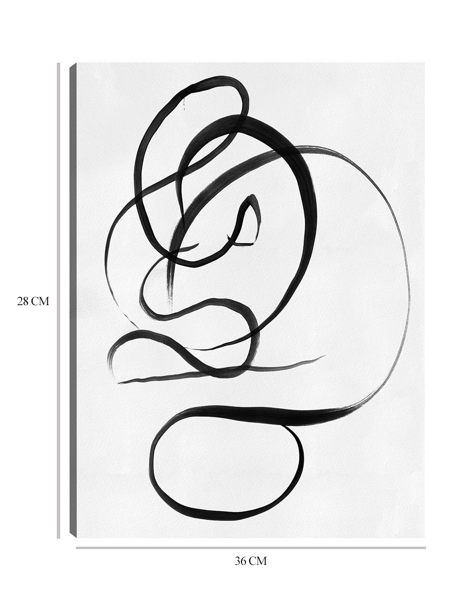 Cuadro decorativo Garabatos I técnica mixta Formas 3