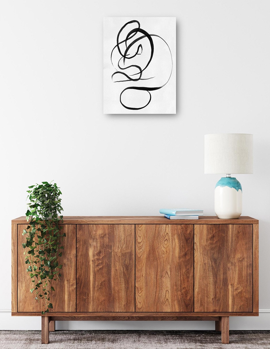 Cuadro decorativo Garabatos I técnica mixta Formas 2
