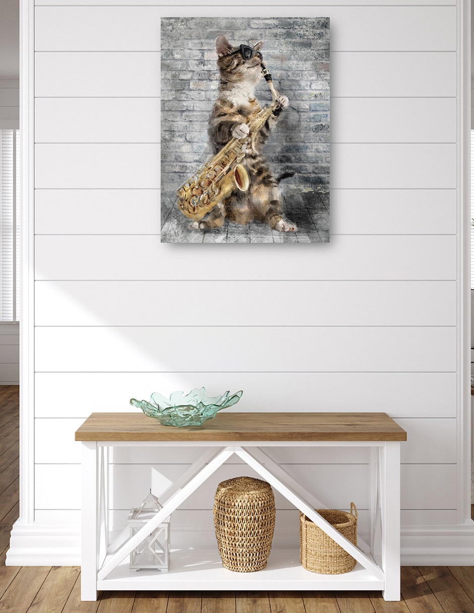 Cuadro decorativo Gatos de Jazz IV técnica mixta Animales Domésticos 4