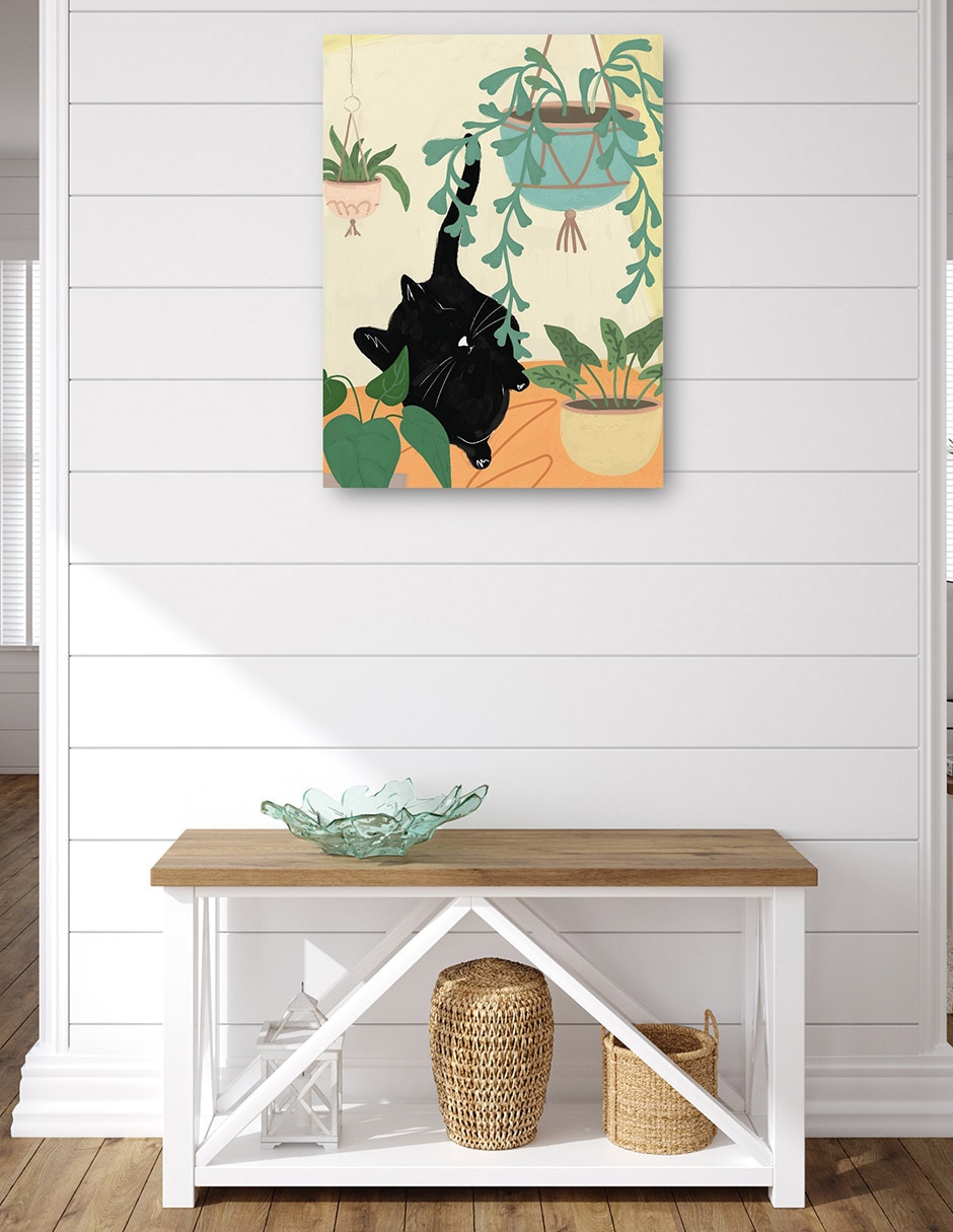 Cuadro decorativo Gatos de la selva I técnica mixta Animales Domésticos 4