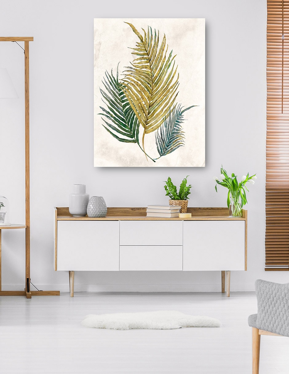 Cuadro decorativo Helechos opulentos IV técnica mixta Floración 6