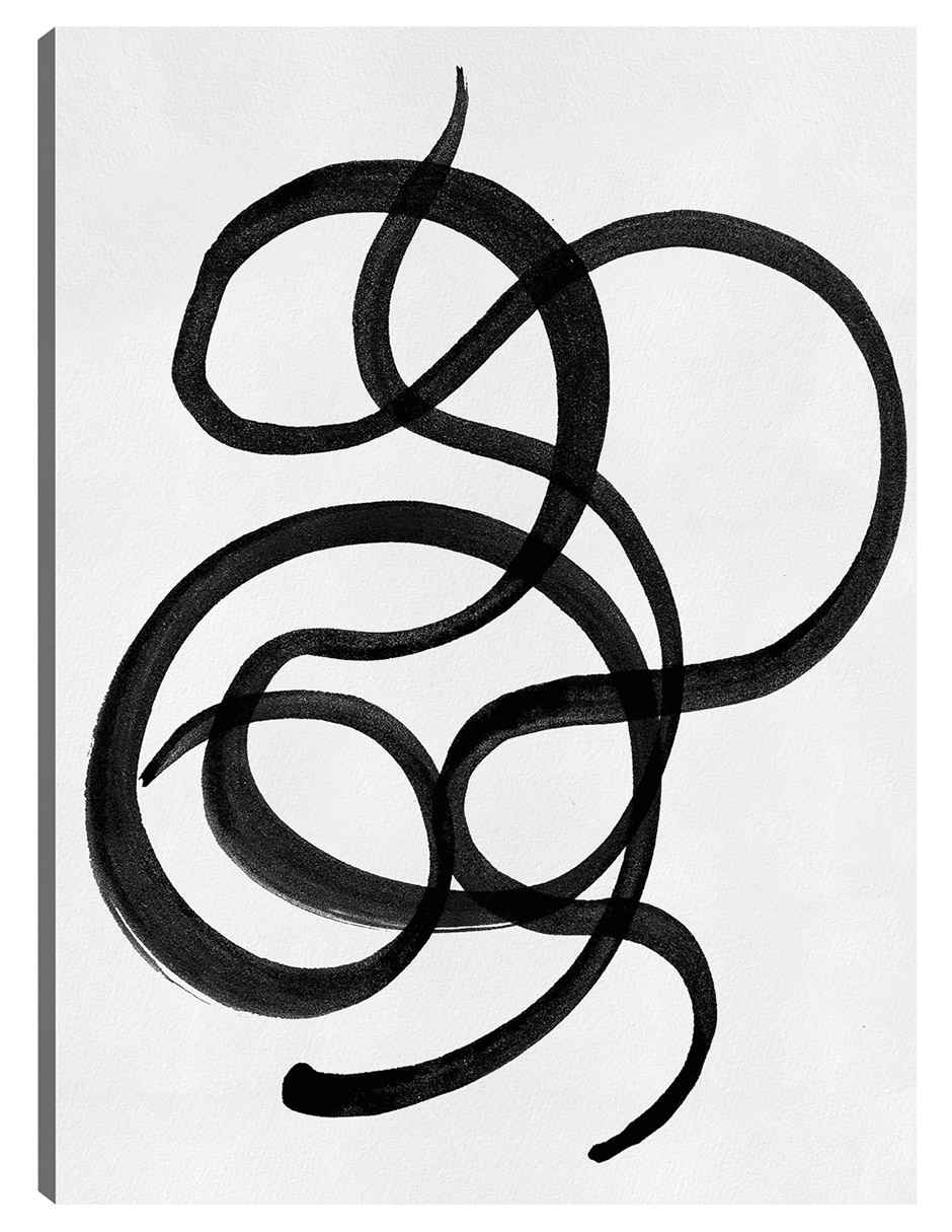 Cuadro decorativo Garabatos III técnica mixta Formas