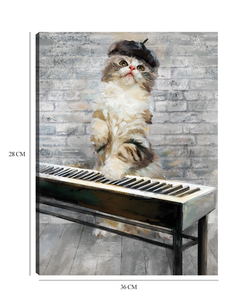 Cuadro decorativo Gatos de Jazz I técnica mixta Animales Domésticos 2