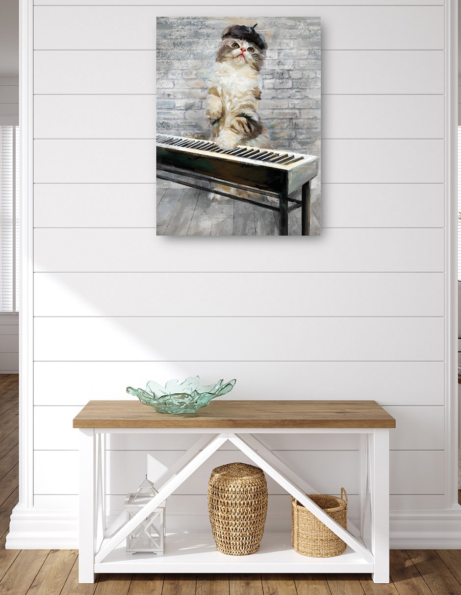 Cuadro decorativo Gatos de Jazz I técnica mixta Animales Domésticos 4