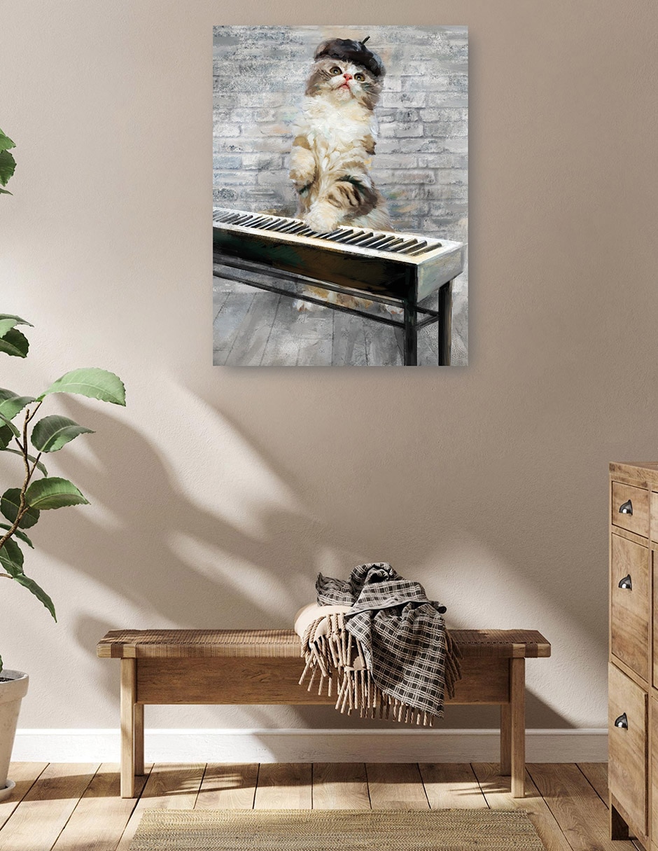 Cuadro decorativo Gatos de Jazz I técnica mixta Animales Domésticos 5