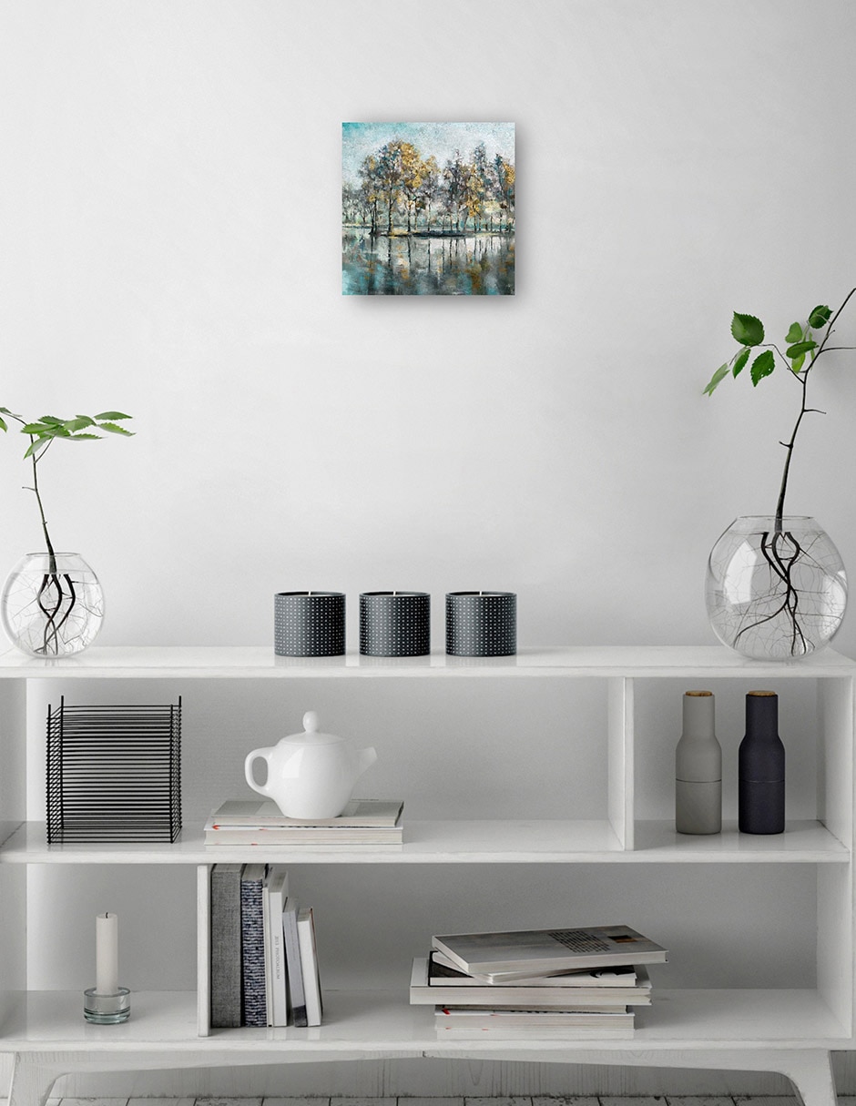 Cuadro decorativo Haciendo señas técnica mixta Lagos 2