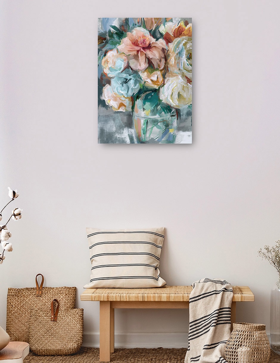 Cuadro decorativo Jardín Capítulo II técnica mixta Floreros 3