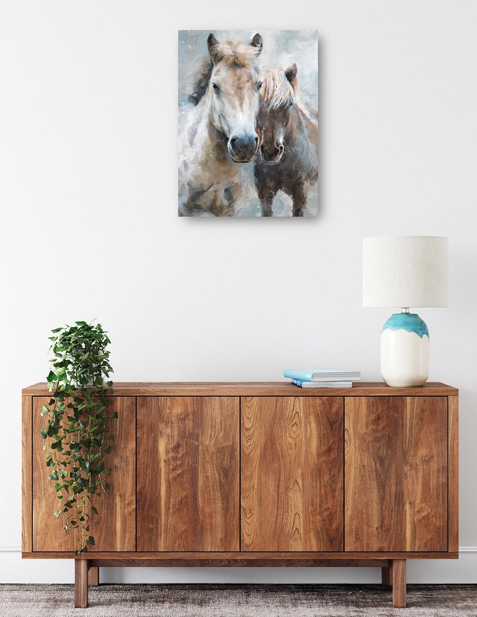 Cuadro decorativo Hermanos técnica mixta Animales Domésticos 2