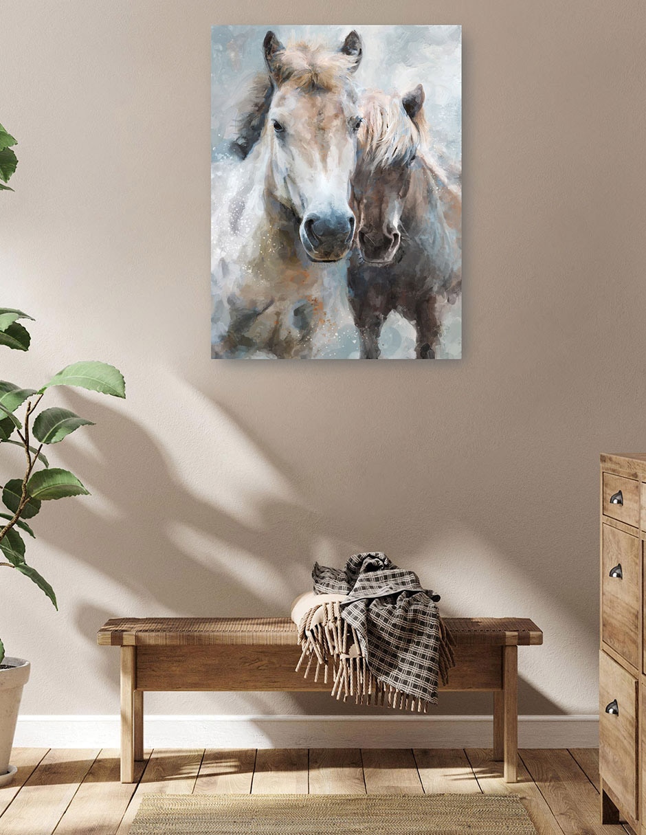 Cuadro decorativo Hermanos técnica mixta Animales Domésticos 5