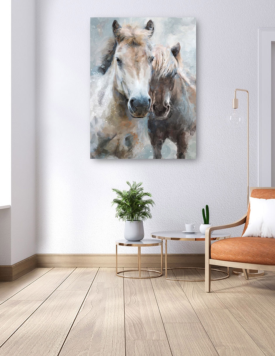Cuadro decorativo Hermanos técnica mixta Animales Domésticos 6