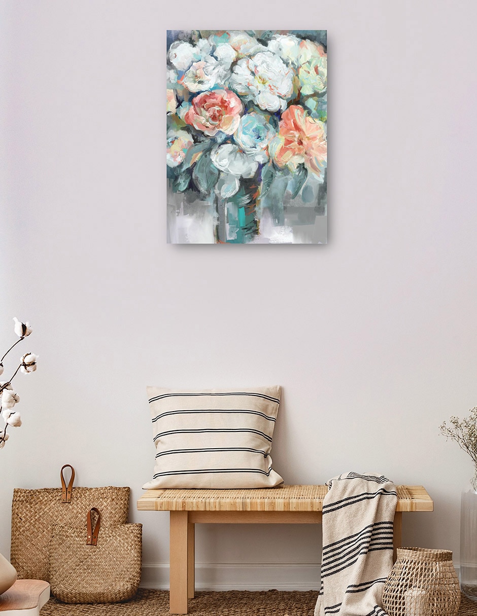 Cuadro decorativo Jardín Capítulo I técnica mixta Floreros 3
