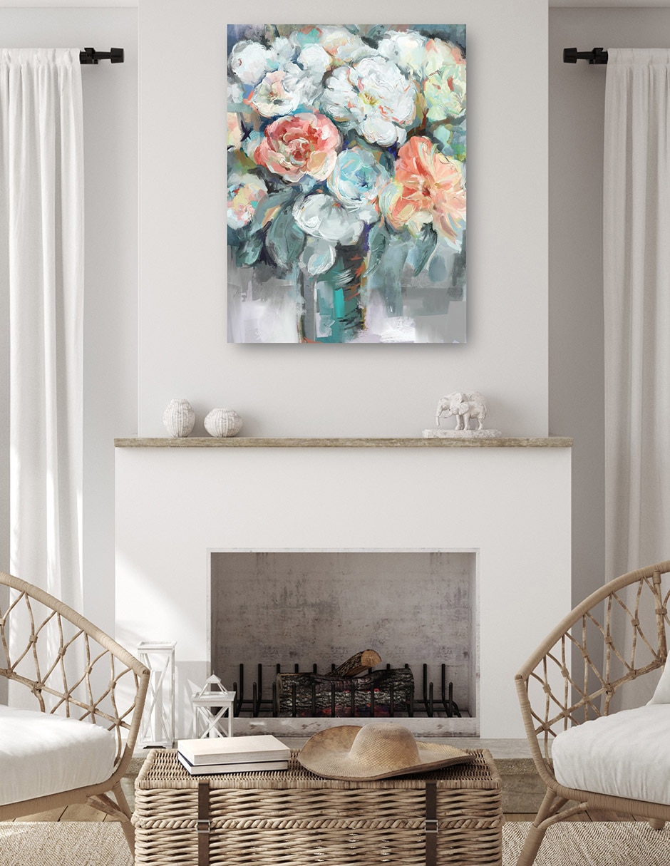 Cuadro decorativo Jardín Capítulo I técnica mixta Floreros 4